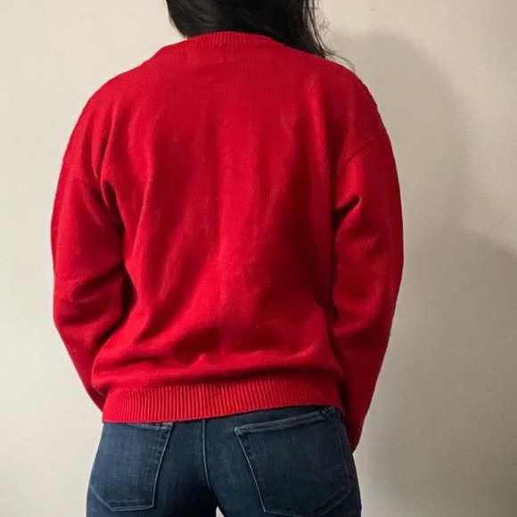 🌹 Vintage Sears  By Tradition Button-Up Red Cardigan - Women’s Size 38 🌟 - Picture 5 of 11